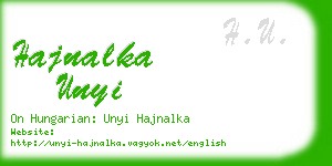 hajnalka unyi business card